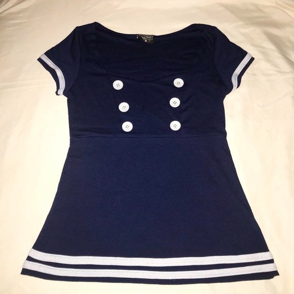 EUC ModCloth Splash Dance Top - Picture 6 of 7